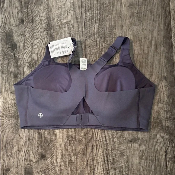 Lululemon Ultralu Square Neck Sports Bra D/DD - Purple - Size 12 - Picture 2 of 4